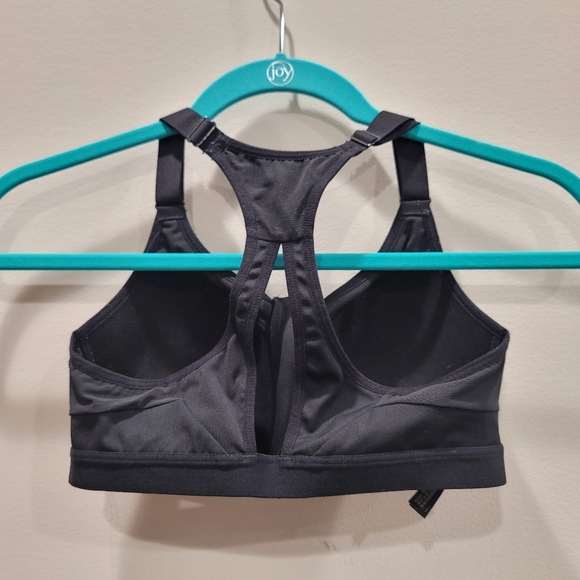 Victoria's Secret Black Lightweight Max Front-Closure Sports Bra - Sz 34A US - Picture 3 of 7